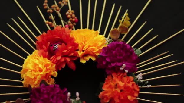 Den Mrtvých Den Mrtvých Mexická Tradice Kultura Náboženství Svíčky Cukrové — Stock video