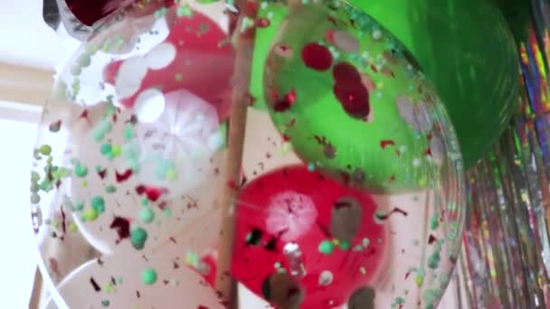 Ozdoba Imprezę Meksykańską Balonami Pinwheels 006 — Wideo stockowe