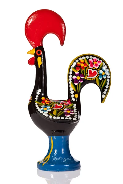 Гало-де-Барселос (Barcelos Rooster), неофициальный символ Португалии за справедливость и свободу, основанный на средневековой истории . — стоковое фото