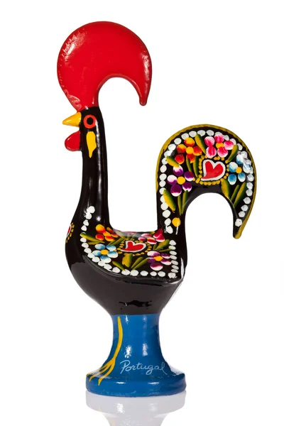 Barcelos de galo (barcelos kogut), nieoficjalne symbol Portugalii dla sprawiedliwości i wolności w średniowiecznych opowieści. — Zdjęcie stockowe