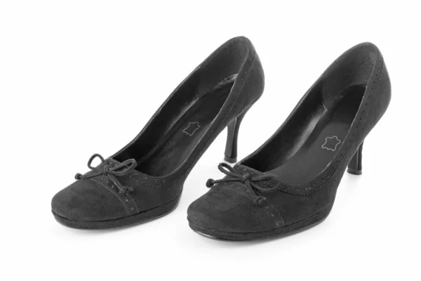 Елегантні чорні туфлі на високих підборах — стокове фото