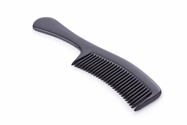 Black comb isolated on a white background — Stock Photo, Image