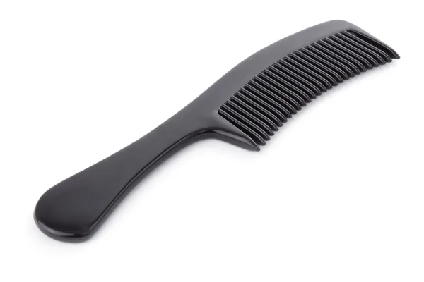 Black comb isolated on a white background — Stock Photo, Image