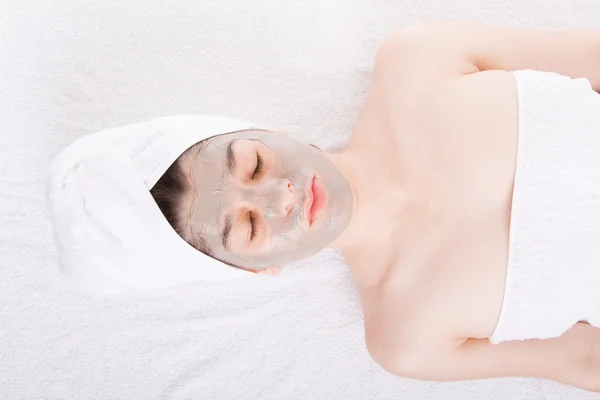 Relaxed woman during a beauty treatment — Stock Photo, Image