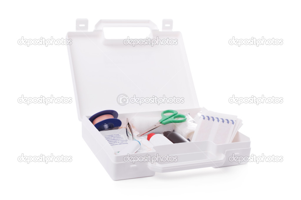 open first aid kit