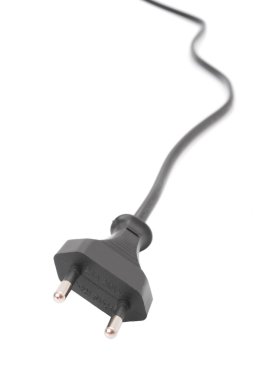European two pin power plug - (CEE 7/7, French/German) clipart