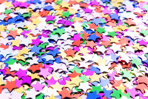 Renkli confettis bir sürü ile yapılan arka plan — Stok fotoğraf