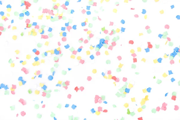Fundo feito com lotes de confettis colorido — Fotografia de Stock