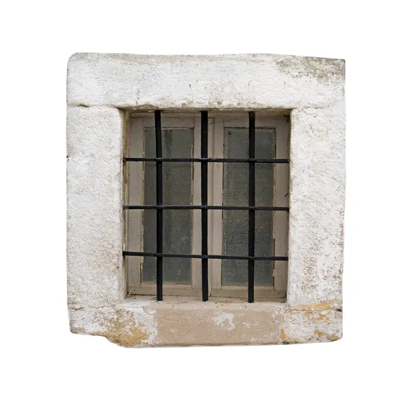 Fenêtre d'une ancienne cellule de prison — Photo