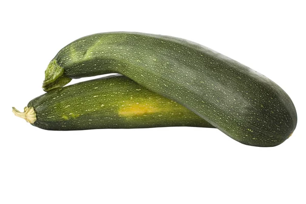 Zucchine mature o zucchine isolate su fondo bianco — Foto Stock