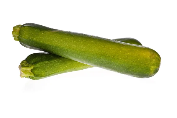 Zucchinis vagy cukkini elszigetelt fehér background — Stock Fotó