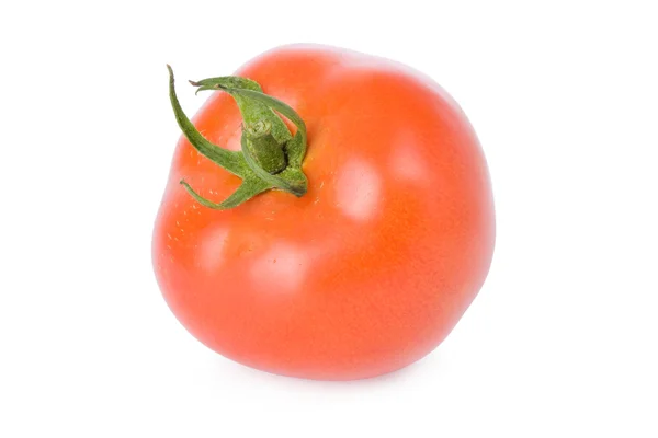 Ripe tomato isolated on a white background — Stock Photo, Image