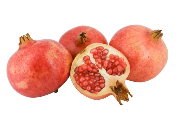 Granatapfelfrucht isoliert auf weißem Hintergrund — Stockfoto
