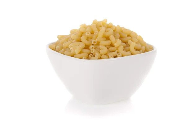 Gozzini pasta used for soups in a bowl isolated on a white background — Stock Photo, Image