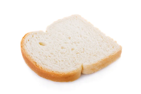 Slice of bread isolated on white background — Stock Photo, Image