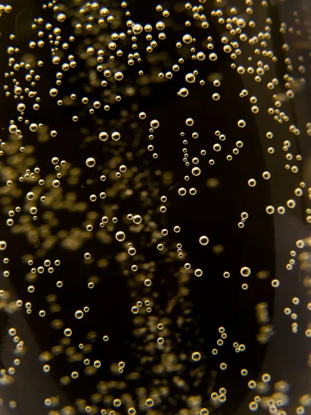 黒の背景のスパーク リング シャンパンのマクロ — ストック写真
