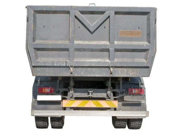 European dump truck rear view — Stock Photo, Image