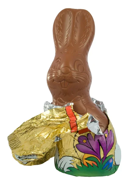 Chocolate Easter Bunny. Dulce de Pascua tradicional . —  Fotos de Stock