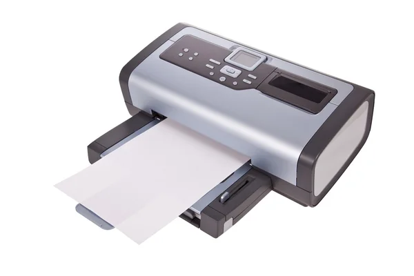 Inkoustová tiskárna izolovaných na bílém pozadí — Stock fotografie