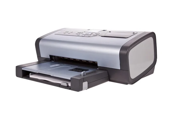 Stampante a getto d'inchiostro isolata su sfondo bianco — Foto Stock