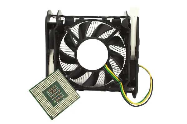 Cpu and fan — Stock Photo, Image