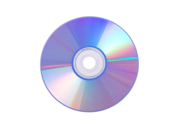 Blaue DVD isoliert auf weißem Hintergrund — Stockfoto