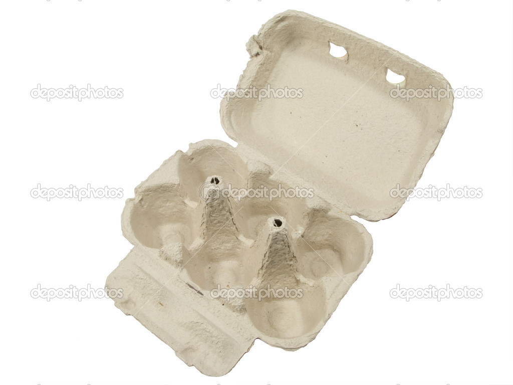 Empty box for a half dozen eggs — Stock Photo © Lusoimages 13314118