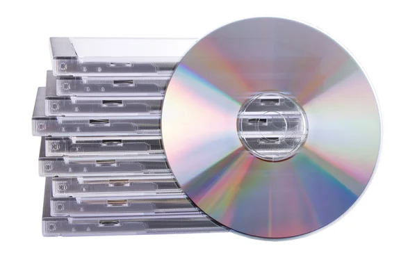 Cas de DVD isolé sur un fond blanc — Photo