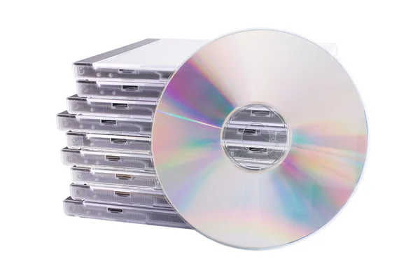 Cas de DVD isolé sur un fond blanc — Photo