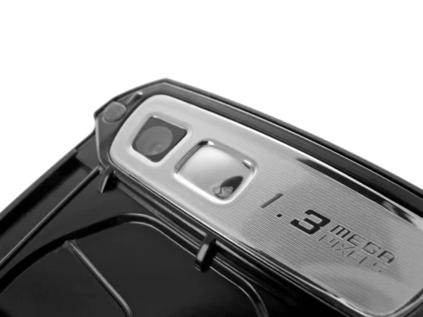 Detail of the camera on a modern camera phone — Stock Photo, Image