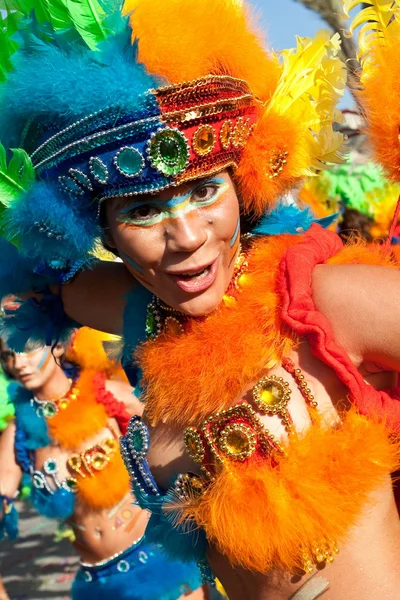 Één passista, de meest sexy karakter van het Braziliaanse carnaval — Stockfoto