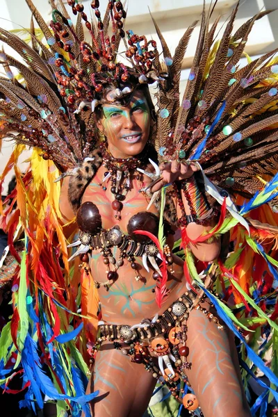 Koningin van de bateria in het Braziliaanse carnaval — Stockfoto