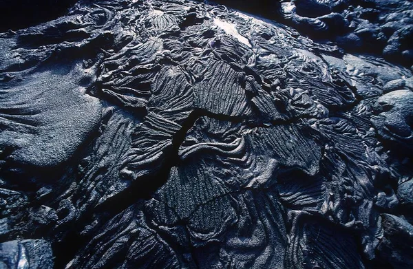 厄瓜多尔加拉帕戈斯群岛圣地亚哥岛熔岩形成 — 图库照片