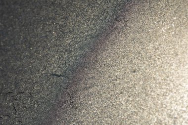 Ice on the windows of a car