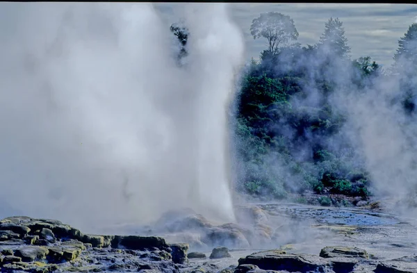 Waiotapu Ist Ein Aktives Geothermisches Gebiet Südlichen Ende Des Okataina — Stockfoto