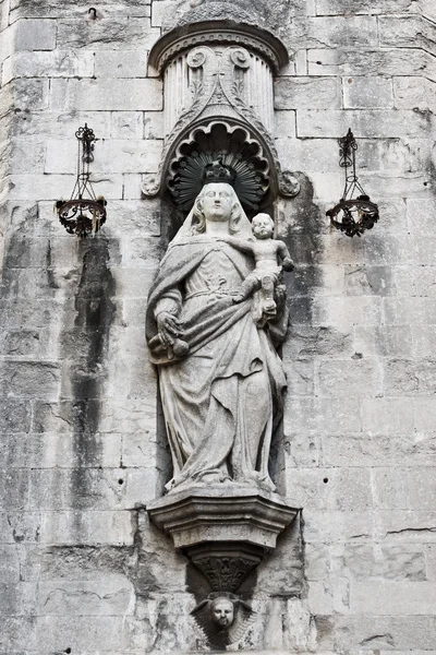 Fragment der Kathedrale der Heiligen Maria von Girona — Stockfoto