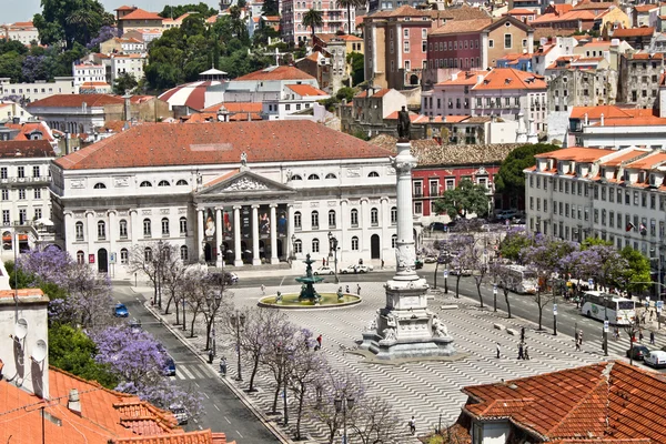 Rossio square in Lisbon — Stock Photo, Image