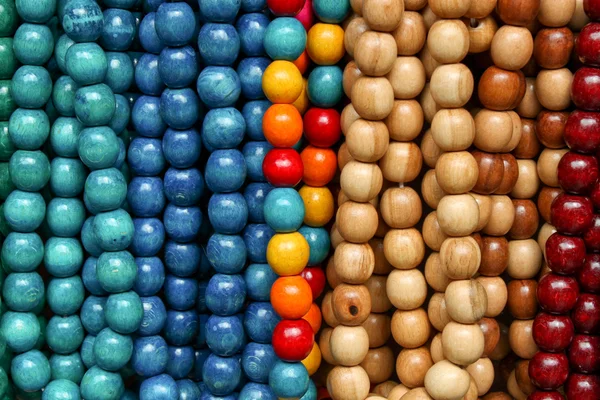 木製色のビーズ — ストック写真
