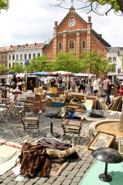 bit pazarında yer du Jeu de Balle (Vossenplein) Brüksel'deki