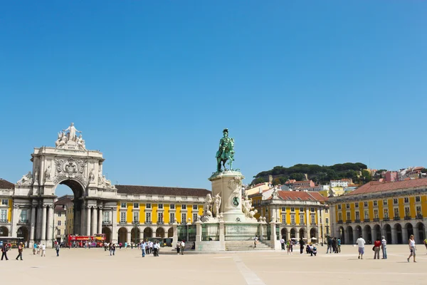 Kommerzieller platz in Lissabon — Stockfoto