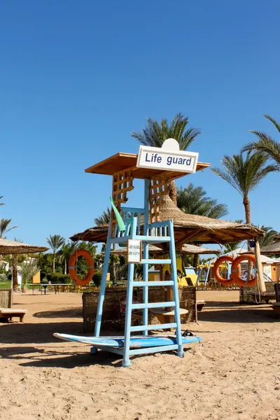 Ein Sitz für den Bademeister am Strand — Stockfoto