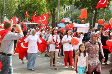 Pro Erdoğan gösteri, Münih, Almanya