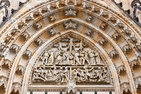Dettagli della cattedrale di San Vito, Praga — Foto Stock