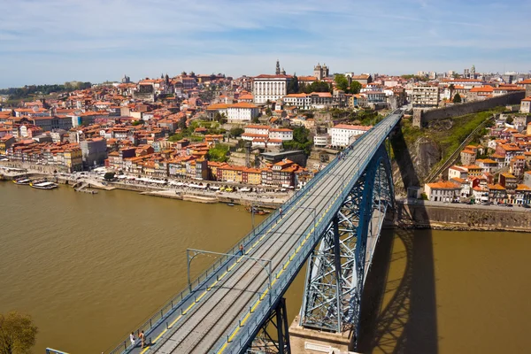 Vista do Porto e da Ponte Dom Luis — Fotografia de Stock