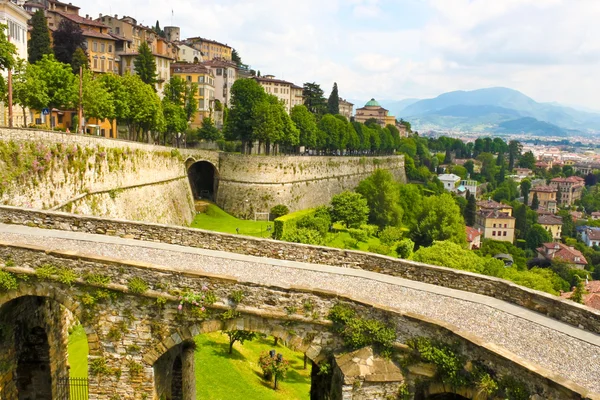 Vista de Bérgamo, Italia — Foto de Stock