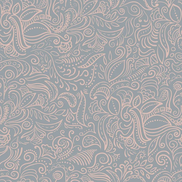 Padrão ornamental sem costura abstrato em cores pastel suaves — Vetor de Stock