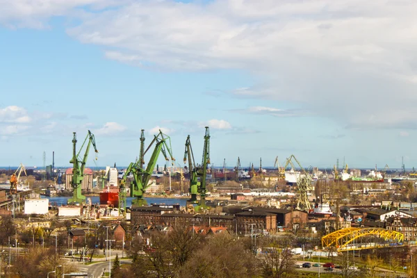Shipyards in Gdansk, Poland — Stock Photo, Image
