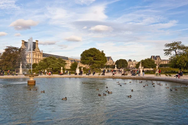 Jardim das Tulherias em Paris — Fotografia de Stock