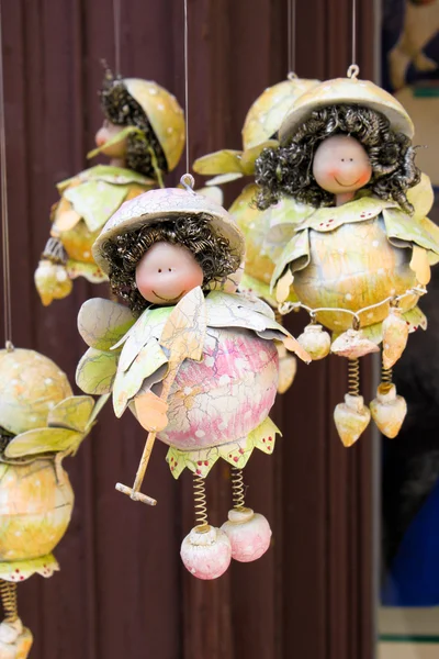 Cute handmade suspended toy fairies — Stock Photo, Image