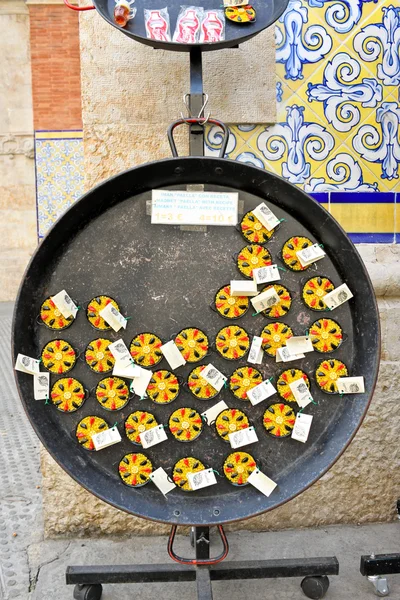 Paella magnetische souvenir in Spanje, — Stockfoto